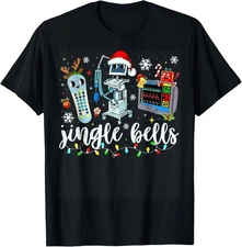 Funny Jingle Bells Telemetry Nurse Christmas Tech Nursing T-Shirt