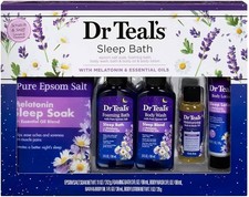 Dr Teal's Melatonin 5-Piece Sleep Bath Gift Set - Give the Gift of Better Sleep