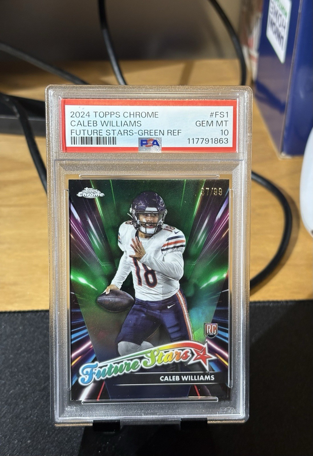 Caleb Williams Topps Chrome Future Stars #FS1 Green Refractor