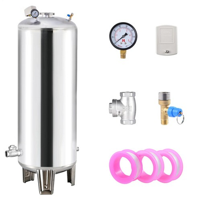 #ad 66 Gal Pressurized Well Tank Stainless Steel Water Pressure Tank For Well New $416.11