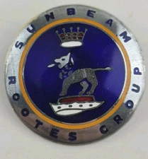 Original Sunbeam Alpine Rootes Group Emblem Badge Enamel