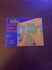 Big Bird  s Hide  Speak Nintendo NES Manual Only
