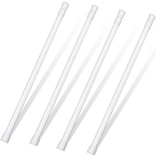 4 Pack Sliding Door Security Bar Adjustable Sliding Glass Door Lock White Window