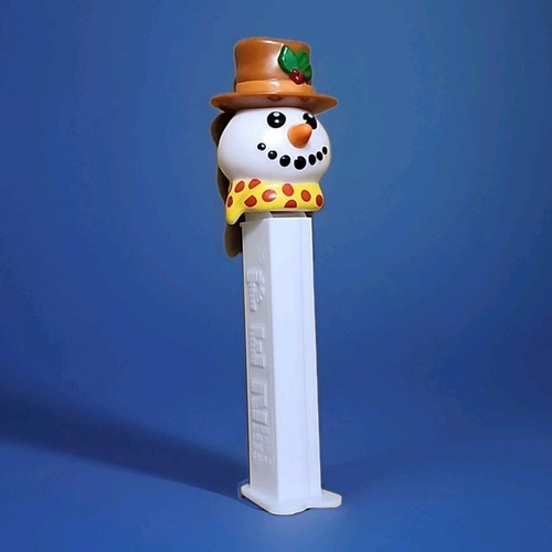 SNOWMAN Brown HatScarf Frosty Christmas VINTAGE PEZ DISPENSER