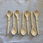 Vintage Tupperware 1208 Beige Hang On Baby Spoons Utensils ~ Lot of 7 — photo 1