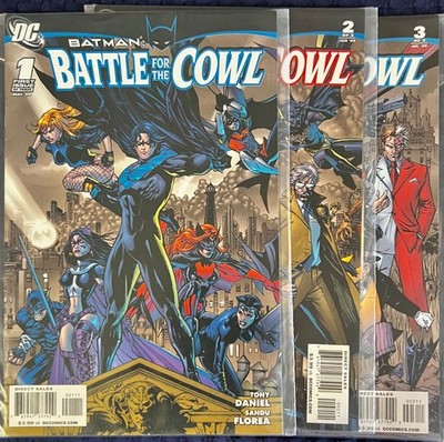 Batman: Battle for the Cowl #1-3 Complete. 2009. **N.Mint - Bagged & Carded**