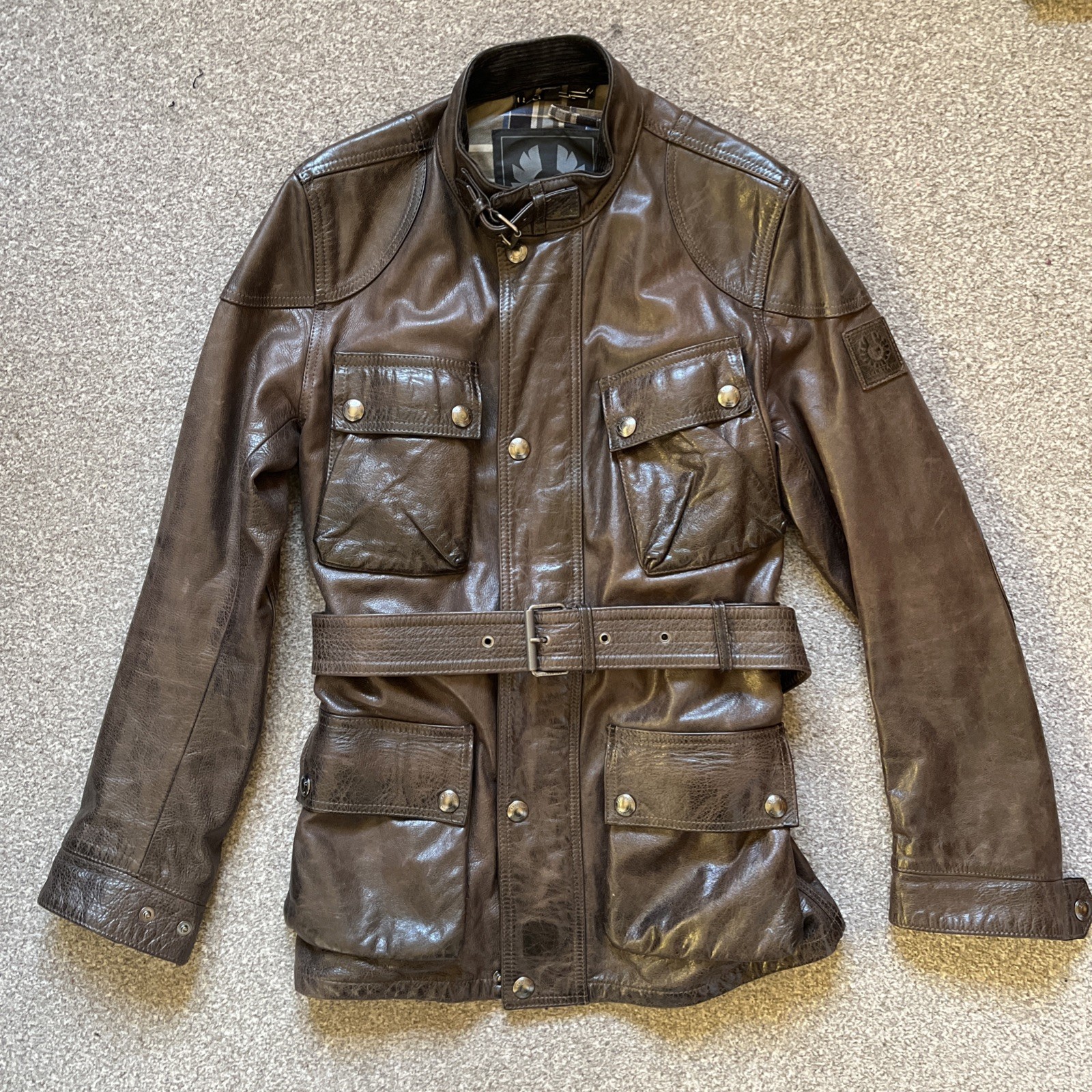 Belstaff Trialmaster Panther Brown Leather Jacket IT46/UK36 - RRP £1350