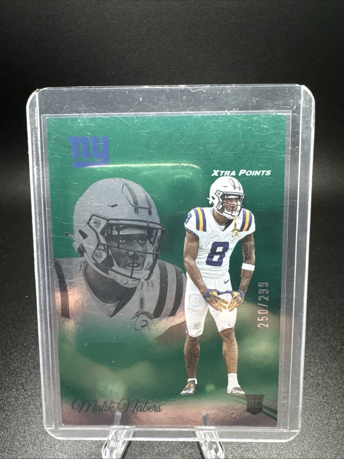 2024 Panini Prestige - Rookies Malik Nabers #306 Xtra Points Green /299 (RC)
