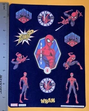 Spider-Man VELVET Large Sticker Single Sheet 