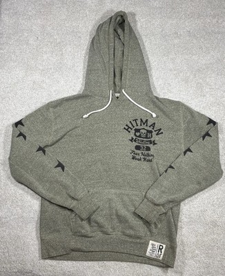 Roots of Fight Bret Hitman Hart Fear Nothing Hoodie Green Mens Medium WWE