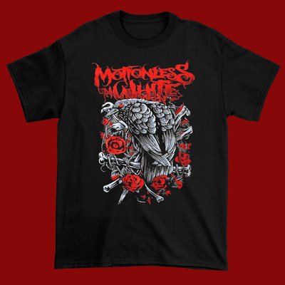 Birds Rose Motionless Motionless in White Shirts Men Black S-234XL