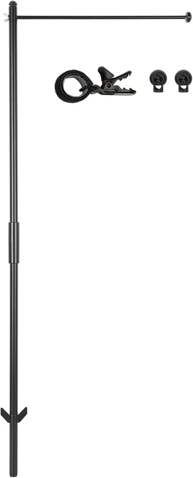 35.8 inch Garden Flag Pole Stand Holder Premium Yard Flag Holder with Clip an... - Image 2 of 4