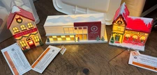 New Target Bullseye Playground Light Up Mini Christmas Village Set Reindeer Barn