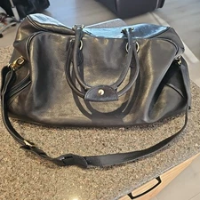 Terrida Tangaroa Venezia Espresso Leather Lux Travel Bag Shoulder Duffle Italian