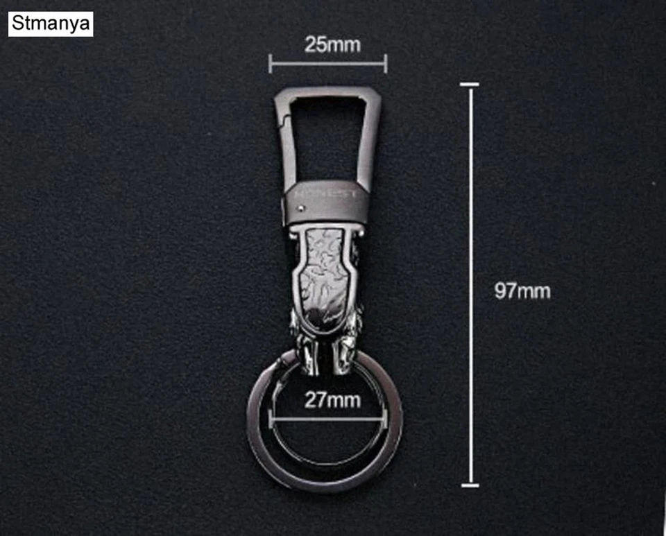 Leopard head men's key chain keychain upscale car key ring texture - Image 4 of 4