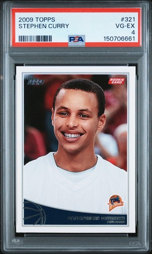 2009 TOPPS #321 STEPHEN CURRY ROOKIE RC PSA 4