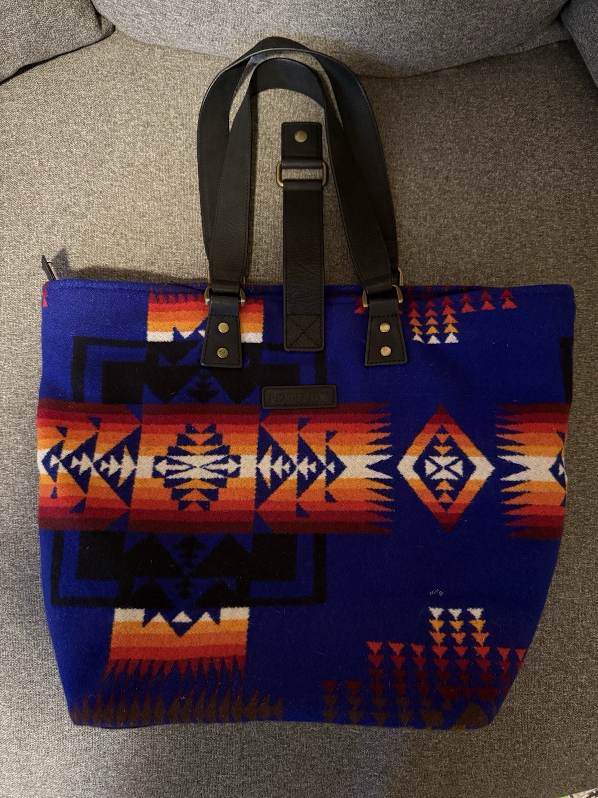 🌸 PENDLETON Colorful Wool Native Indian Blanket … - image 1