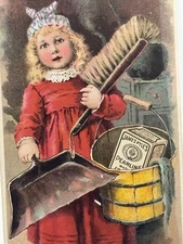 Victorian Ad Trade Card My Busy Day James Pyles Pearline Washing Compound