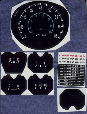 Premium Dash Decal  78-80 Dodge Truck 85MPH Lil Red 