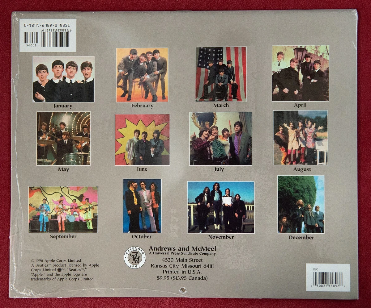The Beatles 1997 Calendar! Factory Sealed! New! Mint! | eBay