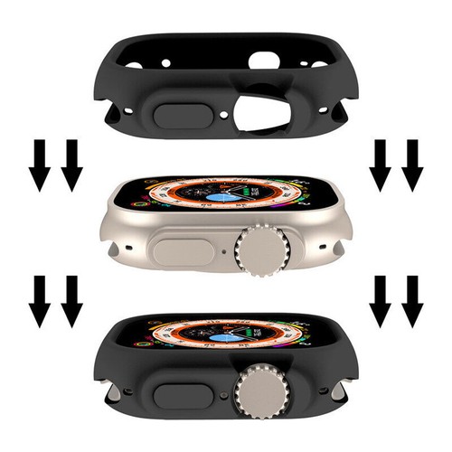 Do Apple Watch Ultra2 Ultra 49mm Candy TPU Case Bumper Rama Shell Soft Cover - Zdjęcie 2 z 29