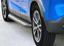 Trittbretter passend für Nissan Pathfinder 2004-2013 Ares Schwarz mit TÜV