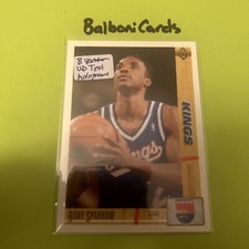 1991-92 Upper Deck - Plain Text Hologram #395 Rory Sparrow Variation NM+ Free SH