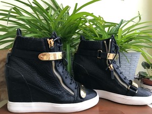 giuseppe zanotti high top wedge sneaker heels