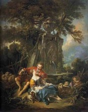Francois Boucher An Autumn Pastoral Canvas Print 16 x 20  6135