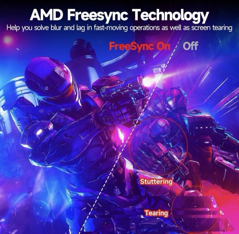 CRUA Gaming Monitor 27" Curved 144Hz/200Hz FHD 1080P 1800R Computer