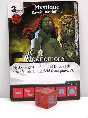 Marvel Dice Masters - #079 Mystique Raven Darkholme - The Uncanny X-Men