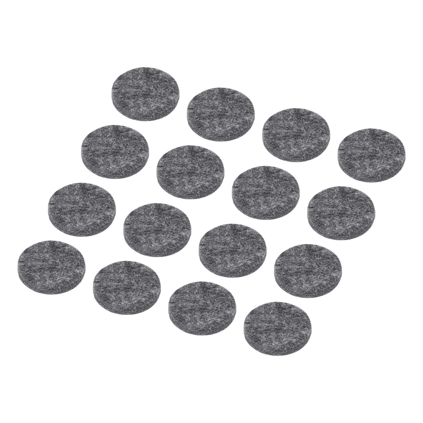 24pcs Felt Furniture Pads, 1.38 Inch Round Small Felt Protectors Dark Gray