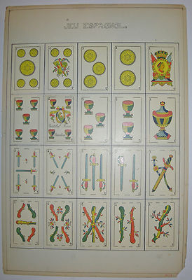 Jeu de 40 Cartes Espagnoles Neuf, Blister