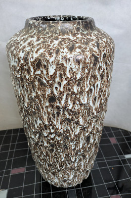 Bodenvase Vase Scheurich europ linie Keramik 517 - 45 Fat Lava black / white