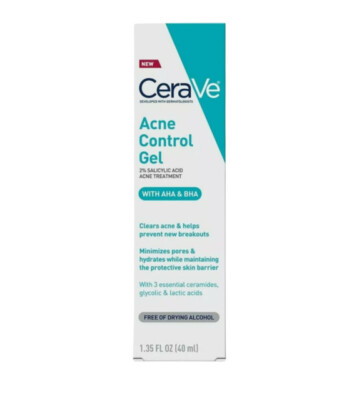 CeraVe Salicylic Acid Acne Control Gel Treatment 1.35 FL OZ (40 ML)