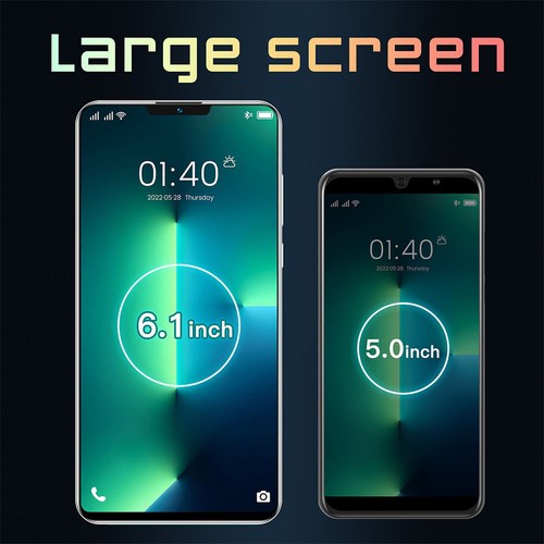 Android 6.1" FHD,I13 Pro Max, Dual Core & Sim, RAM1GB ROM 4GB Black Smartphone - Picture 5 of 7