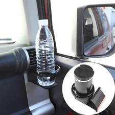 Black Dashboard Side Air Vent Cup Holder For Toyota FJ Cruiser 2007-2021