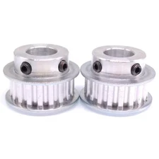 2x XL 19T Timing Belt Pulley Synchronous Wheel 14mm Bore For 10mm Width Belt
