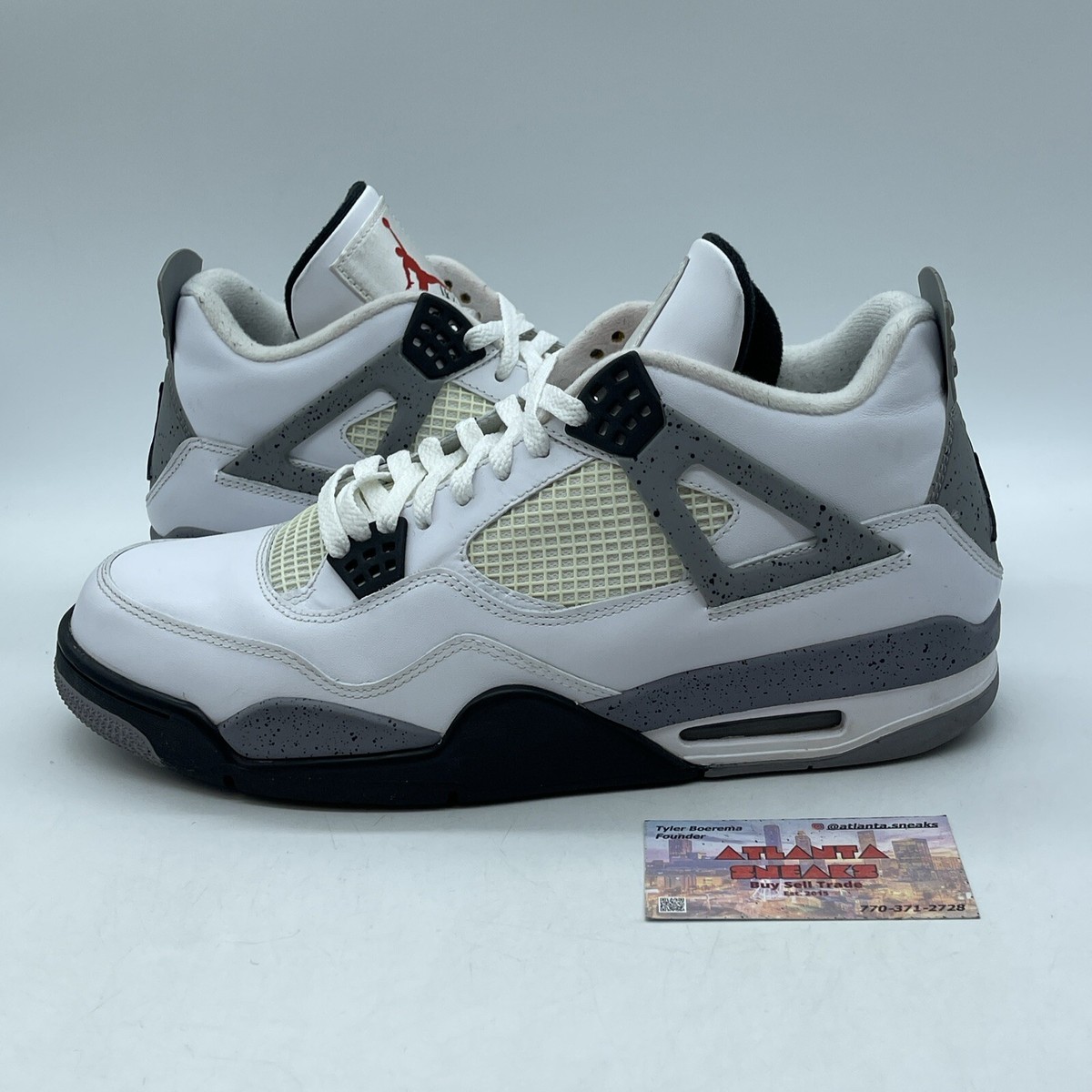 jordan 4 black cement size 12