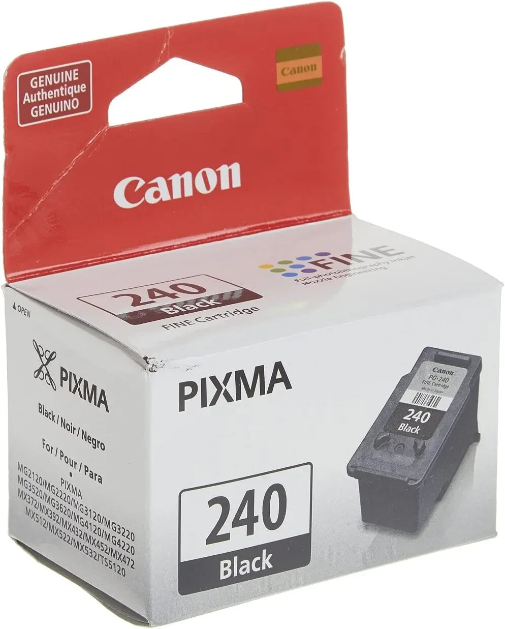 Canon PG240 Black Ink Cartridge Printer MG2120 MG3120 MG4120 MX512