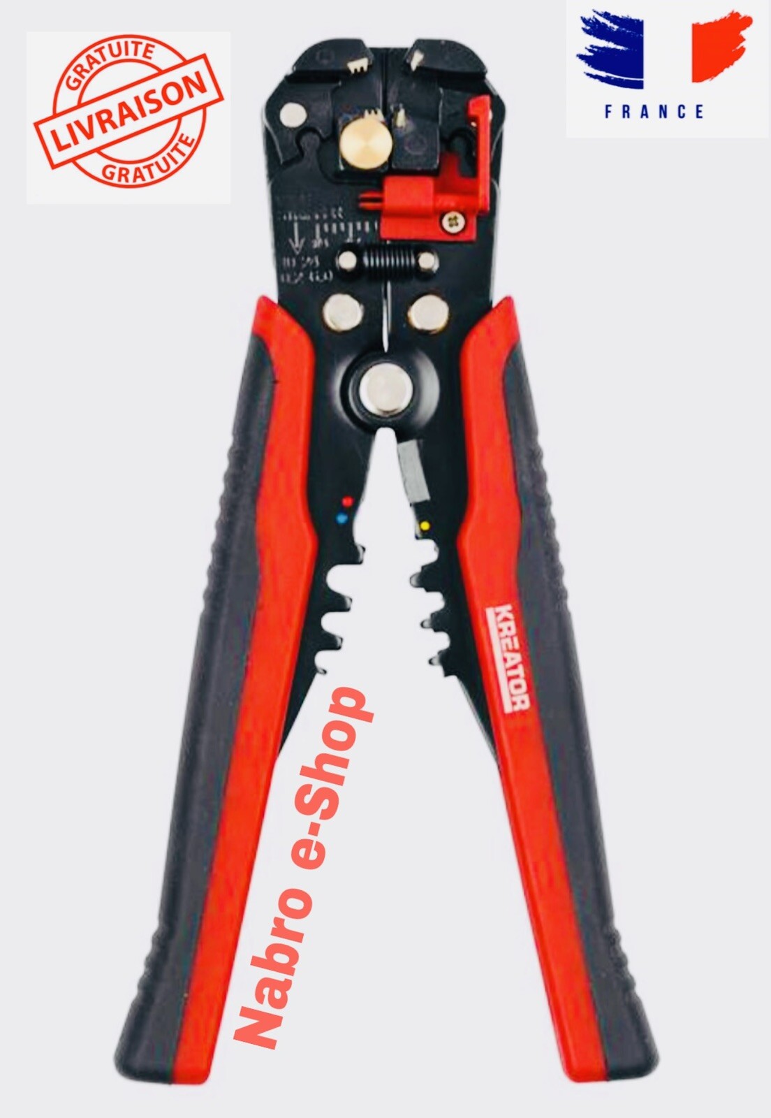 Pince à dénuder automatique HQ KRT606006 avec butée de réglage