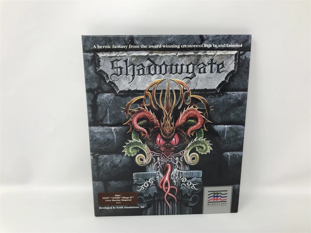 Shadowgate Sur Atari ST - Édition Mindscape 1988 - Complet Et Testé - Bon état