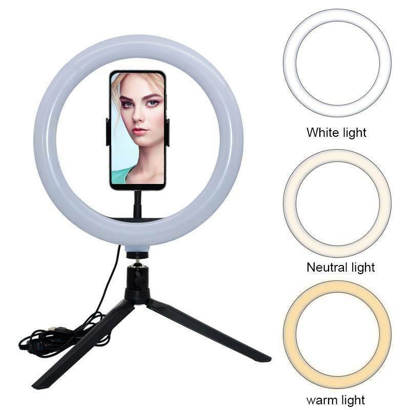 10 inch Selfie Ring Light with Tripod Stand Phone Holder