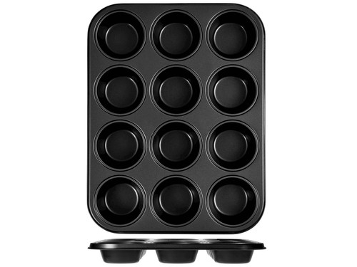 HOMe Stampo Muffin 12 Posti Antiaderente Maitre 27X35 - Foto 3 di 4