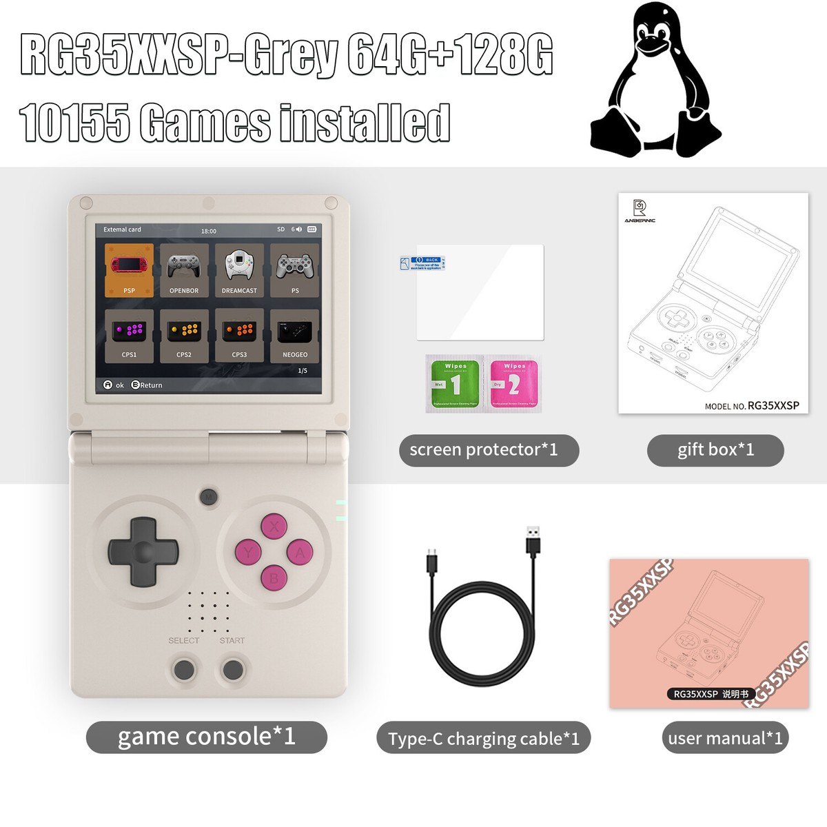 ANBERNIC RG35XXSP Handheld Game Console 3.5
