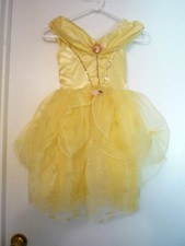DISNEY SLEEPING BEAUTY DRESS HALLOWEEN COSTUME -SZ GIRL 4/6-NET LAYER-SPARKLE-