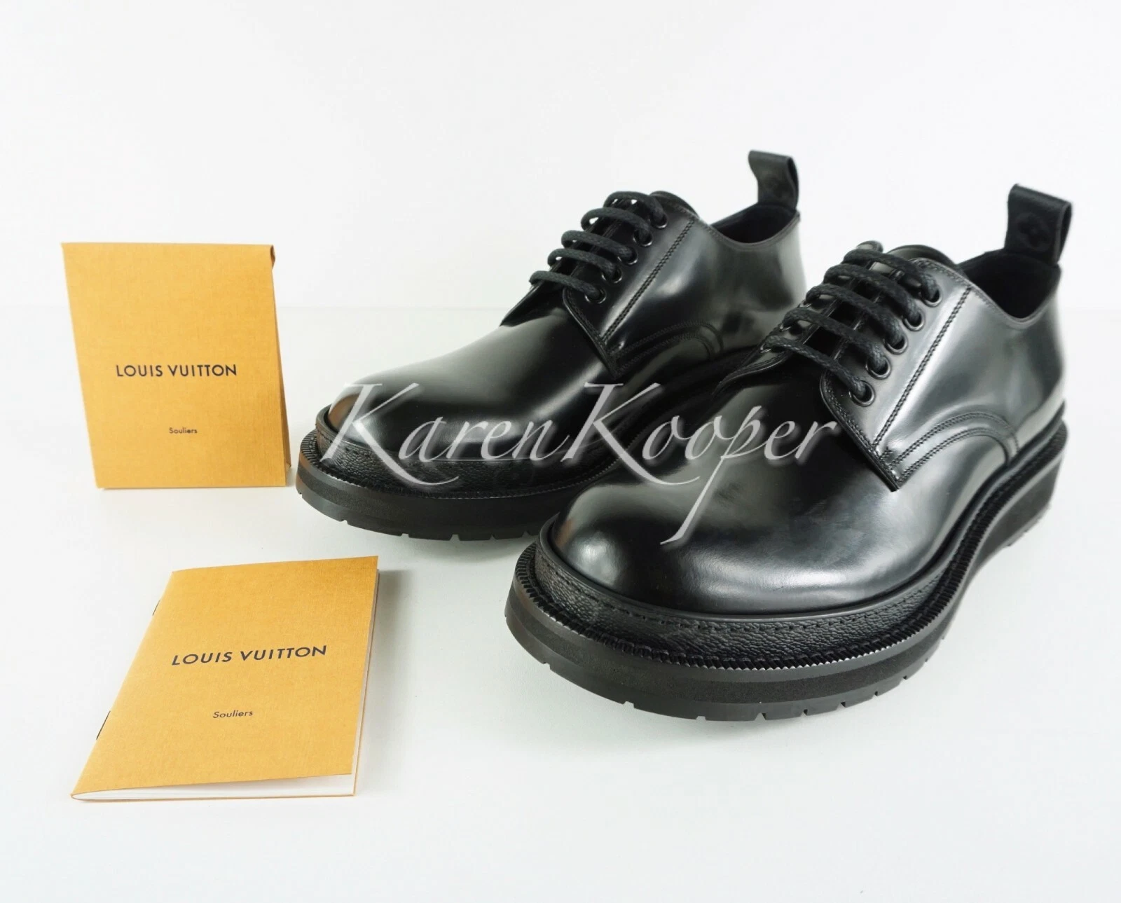 LOUIS VUITTON（LV） NUOVO AUTENTICO MONOGRAMMA LOUIS VUITTON ECLIPSE NERO ICE DERBY LV 7.5 8.5US RARO