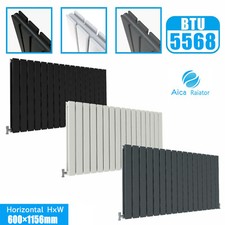Image of Designer Horizontal Vertical Radiator Flat Panel Oval Column Central Heating