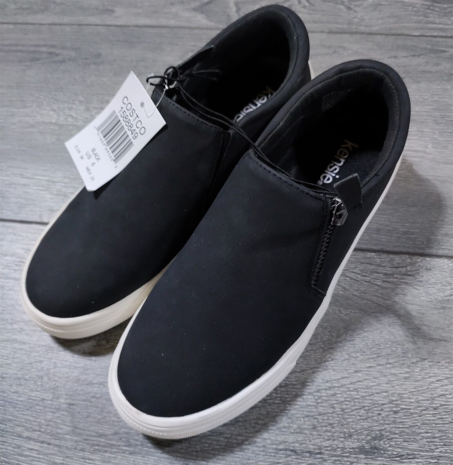 Kensie Shoes Womens Size 6 Soren Zip Kensie Slip On Sneaker Cute | eBay