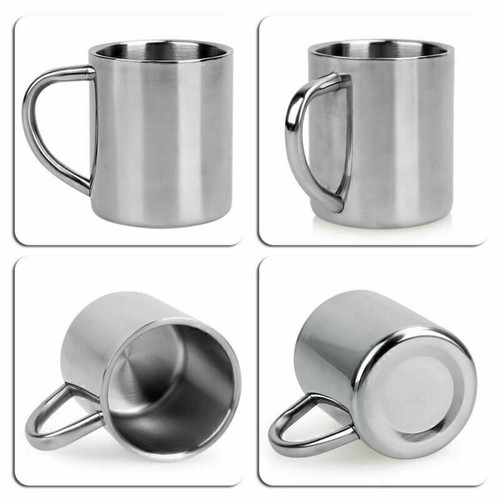 Tazza termica da campeggio per tazza da caffè in acciaio inossidabile da 400 ml - Foto 8 di 12
